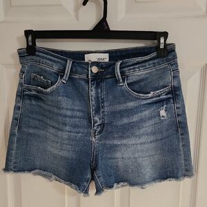 Vervet Stretch Denim High-rise Cutoff Shorts Sz.Large